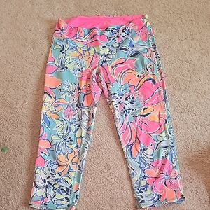 Lilly Pulitzer Floral Capri Leggings
